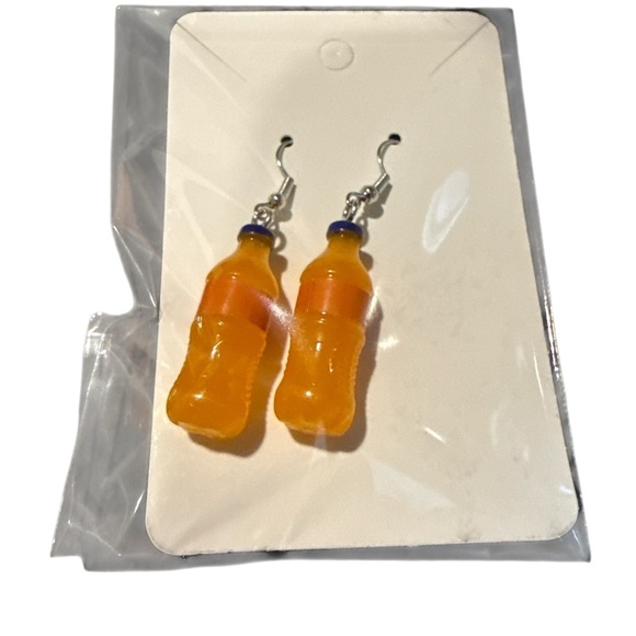 3 For $20 3D Orange ๐ Soda Dangle Earrings โYou Pick 3โ - Picture 6 of 6